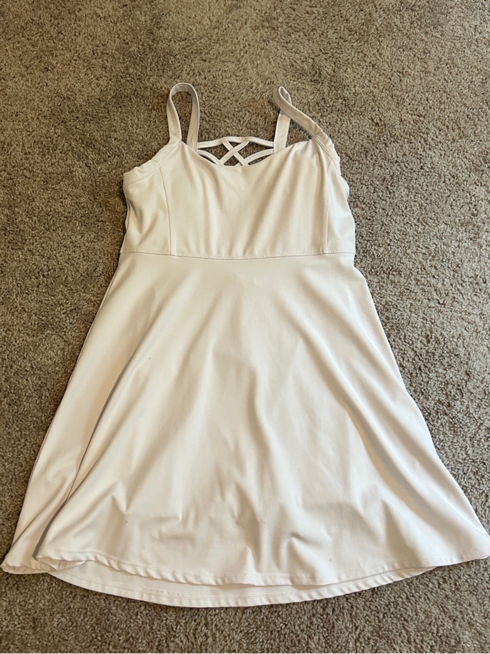 White Athleisure Dress
